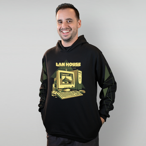 MOLETOM PRETO - LAN HOUSE