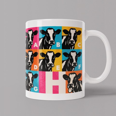 CANECA BRANCA - VACA H POP ART