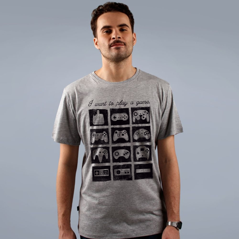 CAMISETA CINZA - CONTROLES