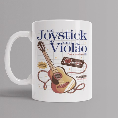 CANECA BRANCA - UM JOYSTICK E UM VIOLÃO