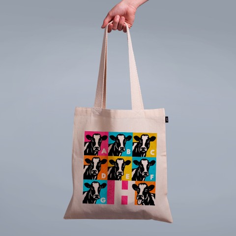 ECOBAG PALHA - VACA H POP ART